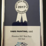 Best Painter in Houston Award